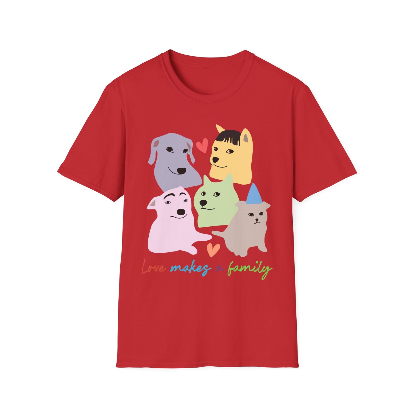 Love Makes a Family Unisex Adult T-Shirt | Rainbow Families Australia Tee, LGBTQ+ Apparel, Family Pride Tee