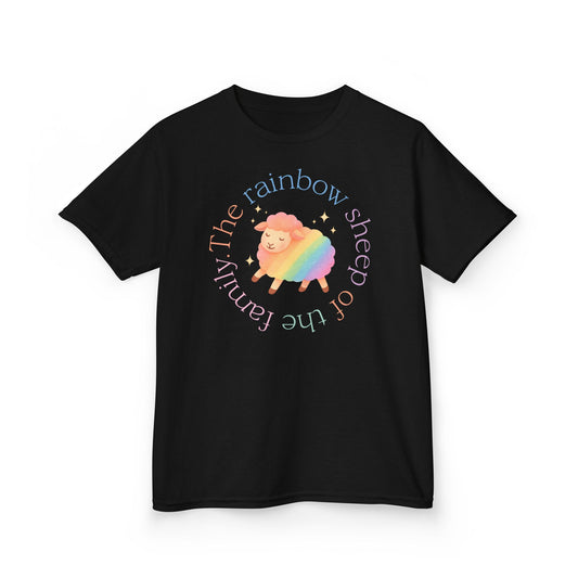 Rainbow Sheep of the Family Kids Tee, Colorful Sheep T-Shirt, Rainbow Families shirt, Love Makes a Family. LGBTQ+ T-shirt, Queer Tee Unisex
