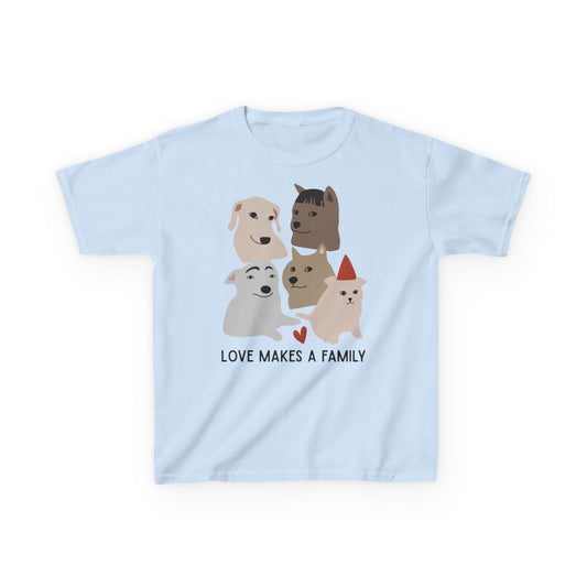 Kids Dog Love Tee - Perfect for Pet Lovers, Gifts for Kids & Family, Adoption Events, Animal Lovers, Birthday Parties