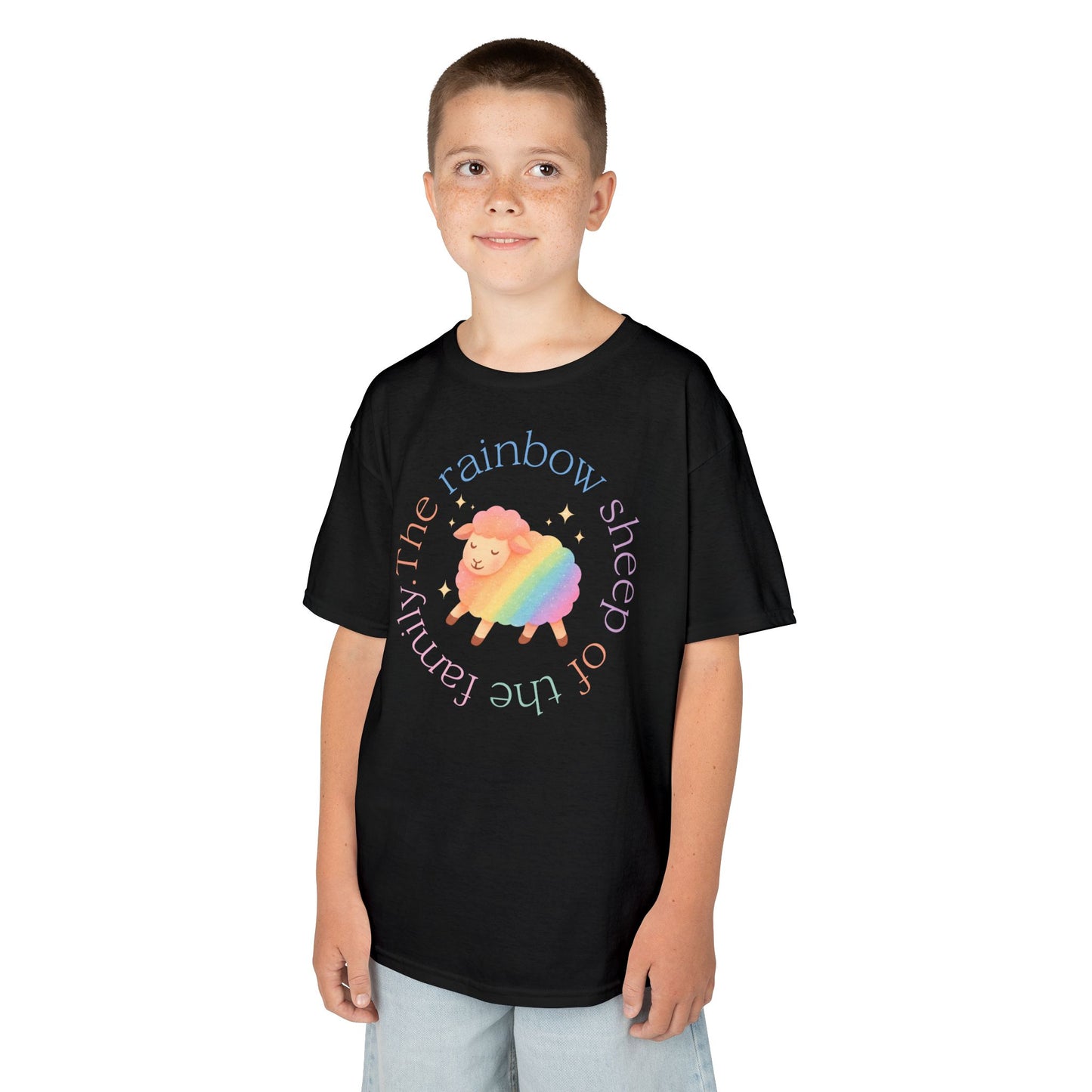 Rainbow Sheep of the Family Kids Tee, Colorful Sheep T-Shirt, Rainbow Families shirt, Love Makes a Family. LGBTQ+ T-shirt, Queer Tee Unisex