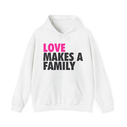 Love Makes a Family Hoodie | Unisex Sweatshirt , Rainbow Families Hoodie, LGBTQ+ Pride Hoodie, Queer Apparel, Rainbow Families Australia Merch.