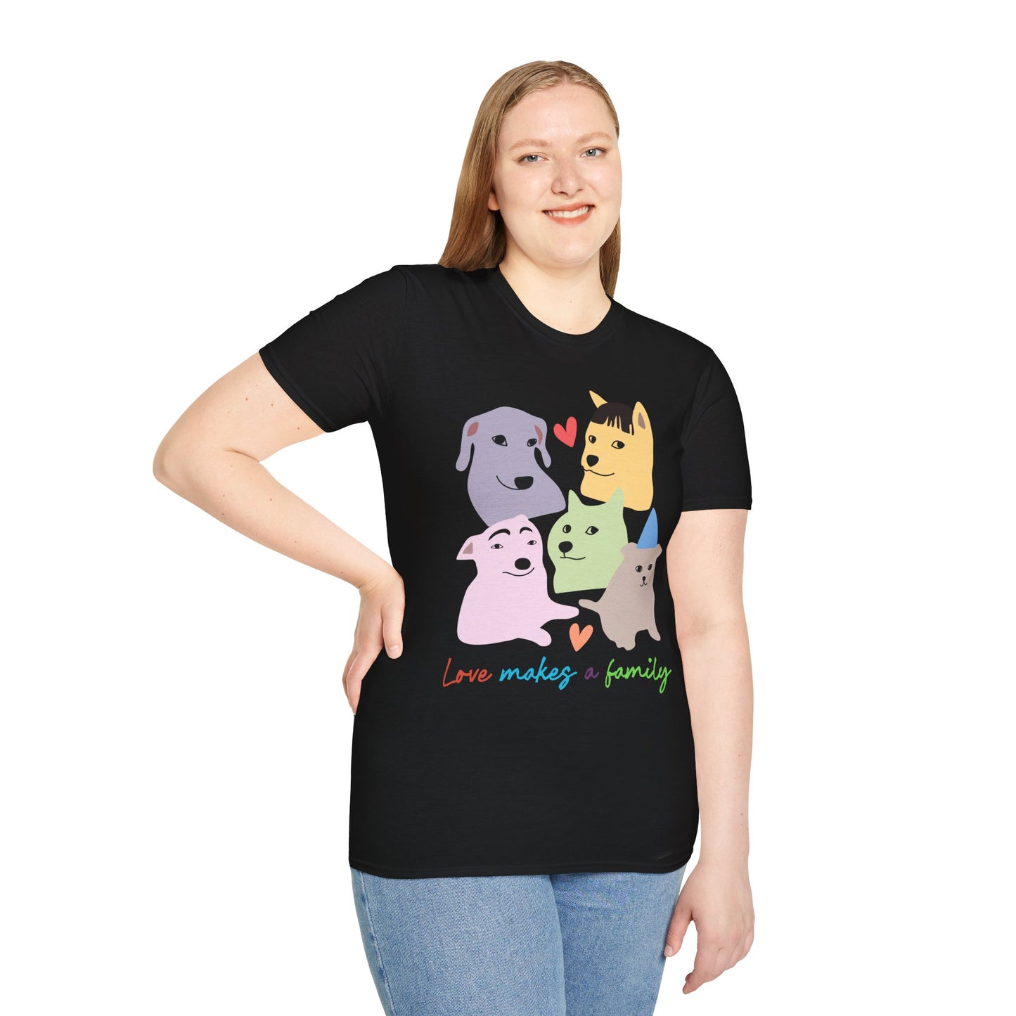 Love Makes a Family Unisex Adult T-Shirt | Rainbow Families Australia Tee, LGBTQ+ Apparel, Family Pride Tee