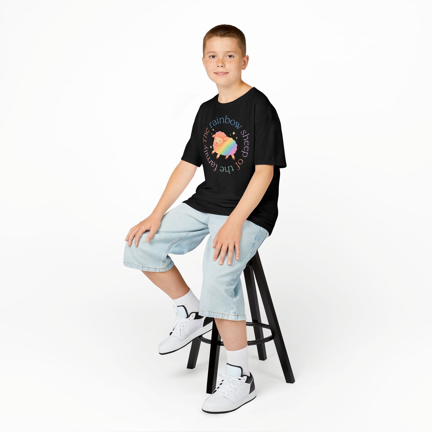 Rainbow Sheep of the Family Kids Tee, Colorful Sheep T-Shirt, Rainbow Families shirt, Love Makes a Family. LGBTQ+ T-shirt, Queer Tee Unisex