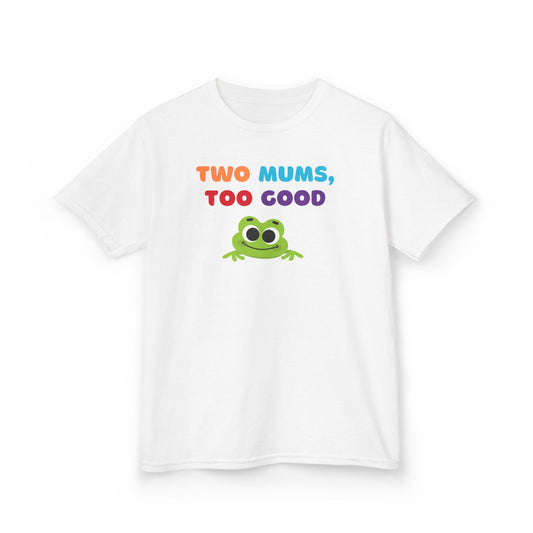 Two Mums, Two Good T-Shirt-Rainbow Families Australia Shirt, Love Makes a Family, Family Pride Tee. LGBTQ+ Apparel Kids