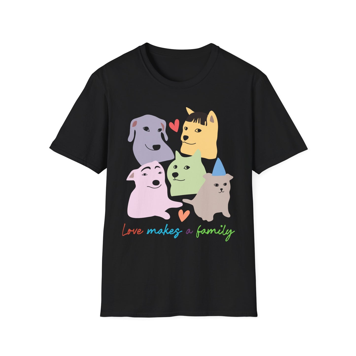 Love Makes a Family Unisex Adult T-Shirt | Rainbow Families Australia Tee, LGBTQ+ Apparel, Family Pride Tee