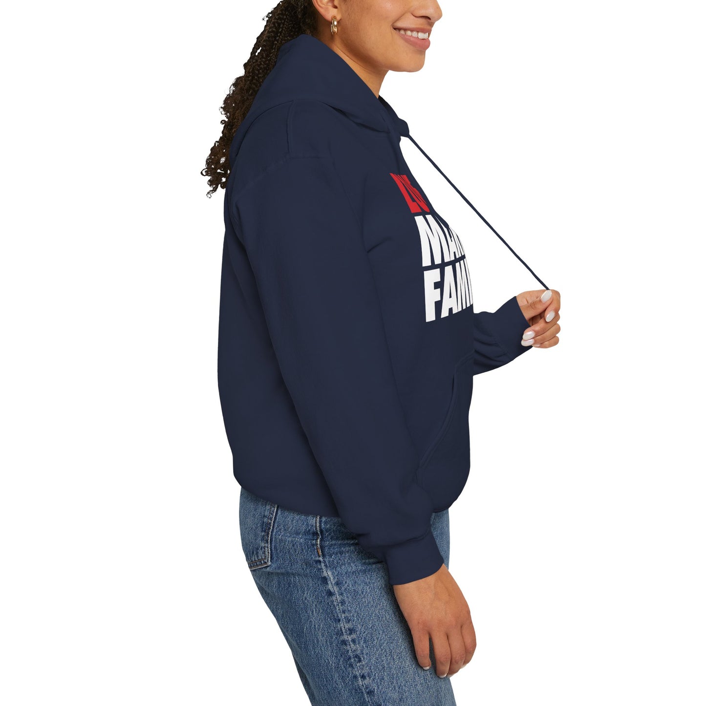 Love Makes a Family Hoodie, Cozy Sweatshirt for Families, Unisex Gift for Parents, Warm Apparel for Celebrations, Family Reunion Outfit