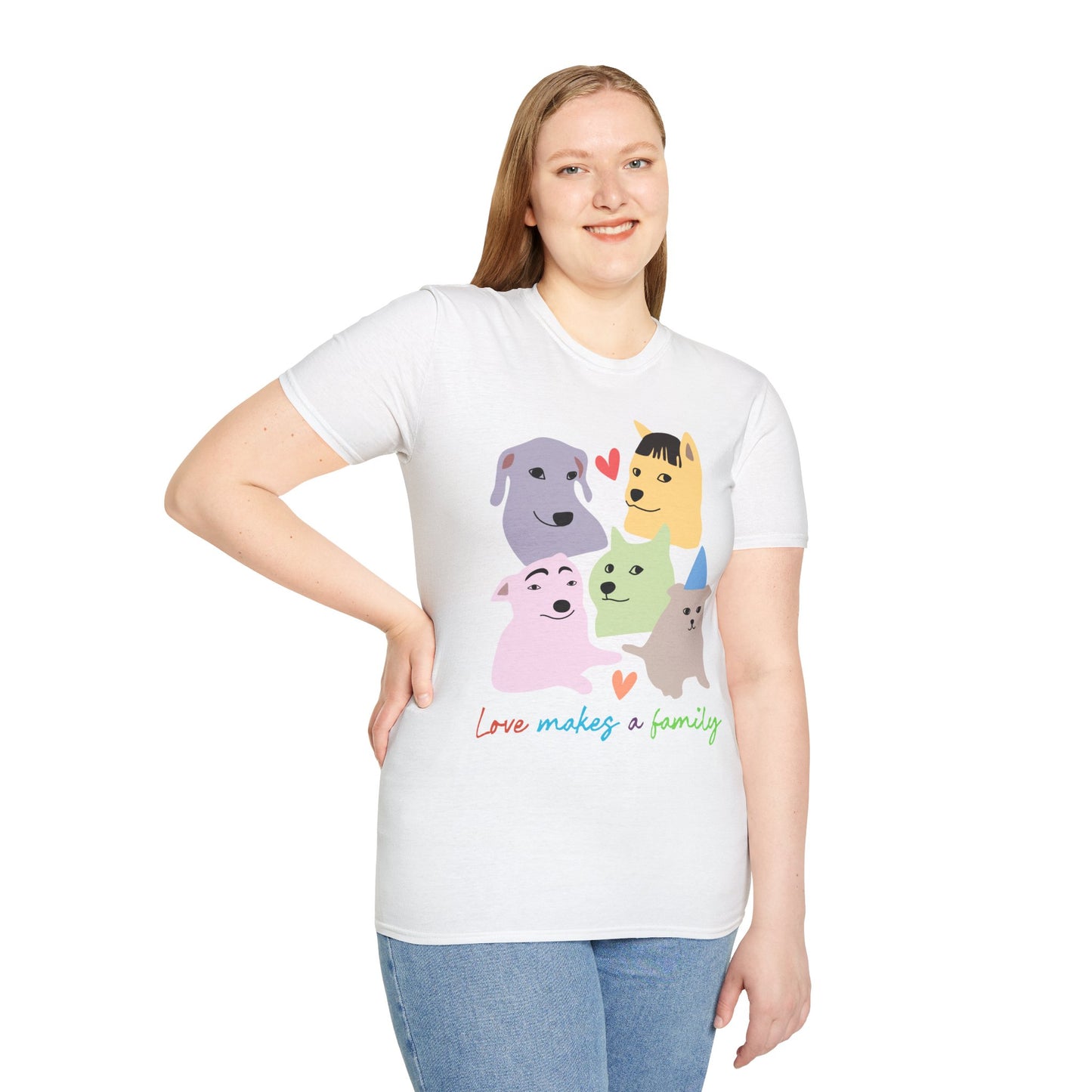 Love Makes a Family Unisex Adult T-Shirt | Rainbow Families Australia Tee, LGBTQ+ Apparel, Family Pride Tee