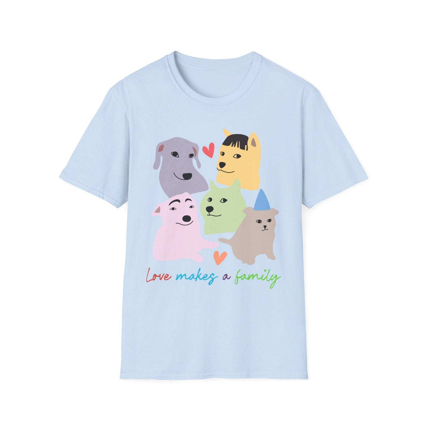 Love Makes a Family Unisex Adult T-Shirt | Rainbow Families Australia Tee, LGBTQ+ Apparel, Family Pride Tee